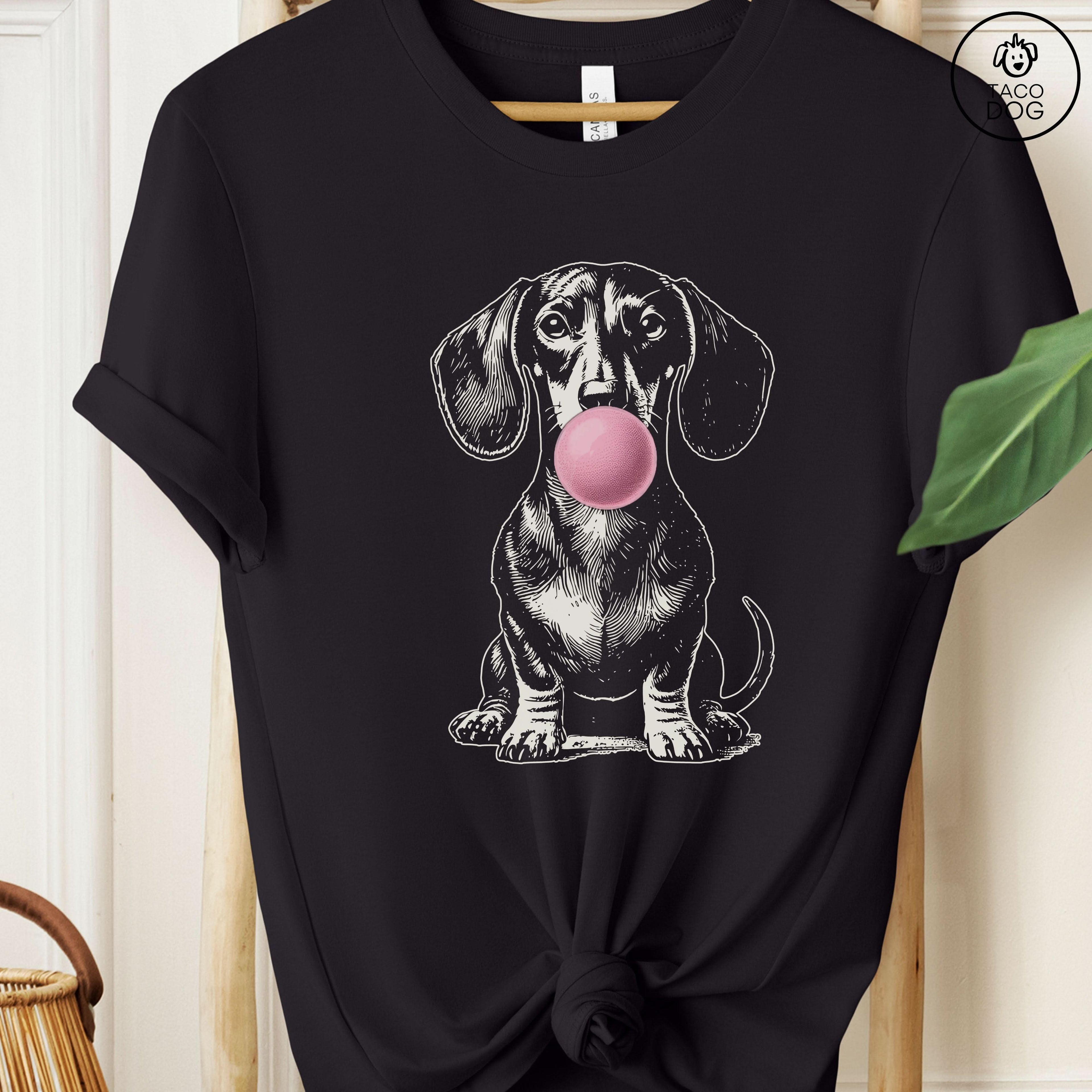 Dachshund Weenie Wiener Dog Doxie Gum Bubblegum T-Shirt