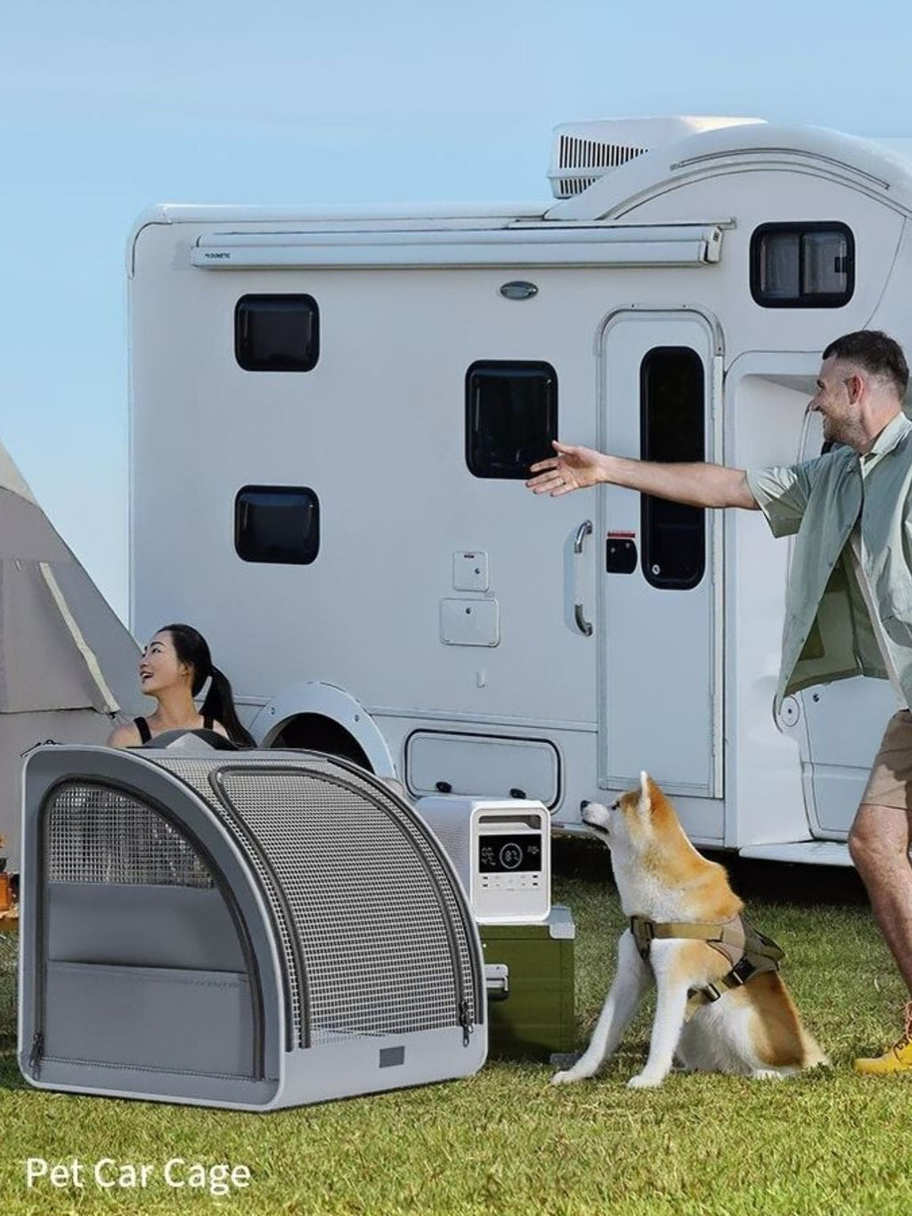 Portable Breathable Car Pet Cage