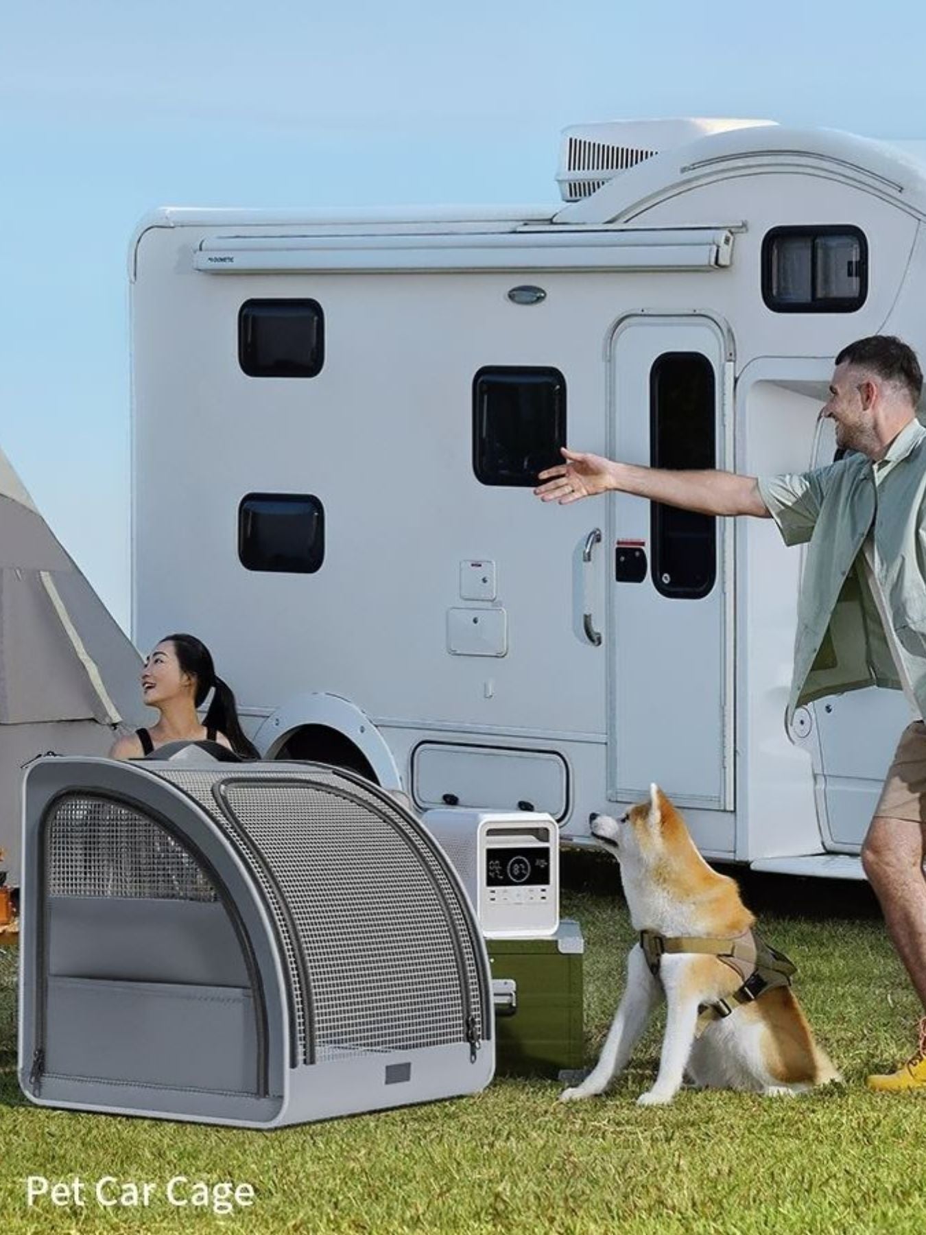 Portable Breathable Car Pet Cage