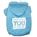 Pet Hoodie Screen Printed, "Fetch"