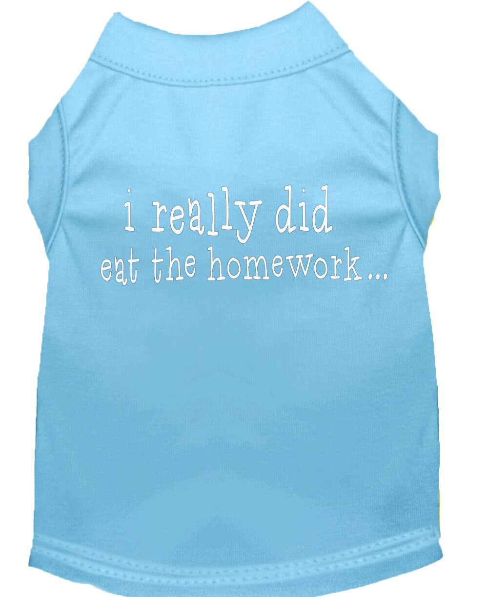 Pet Shirt "I Really Did Eat The Homework"
