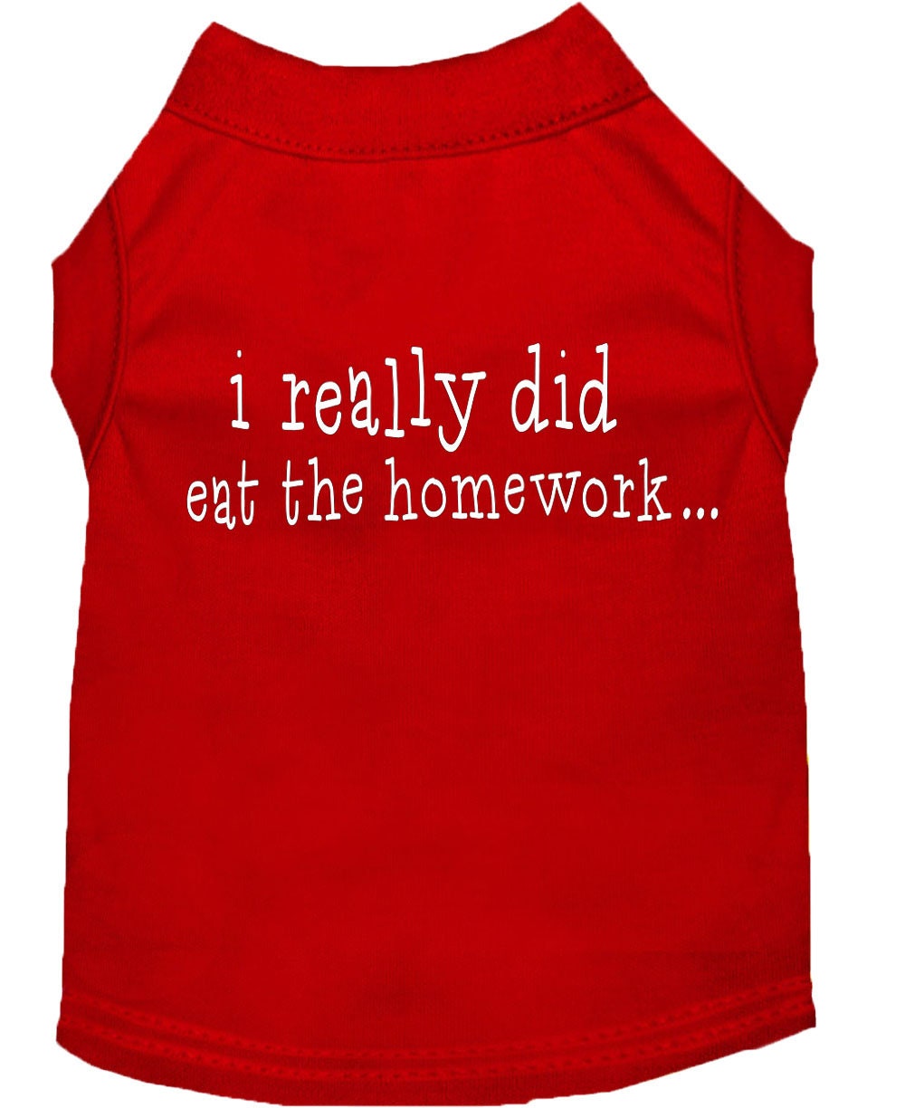 Pet Shirt "I Really Did Eat The Homework"