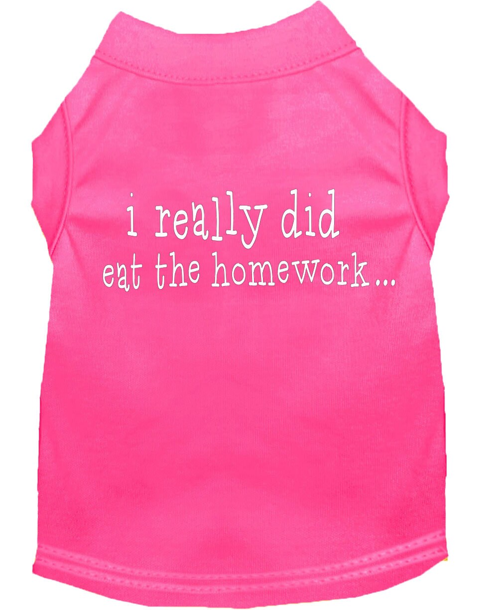 Pet Shirt "I Really Did Eat The Homework"