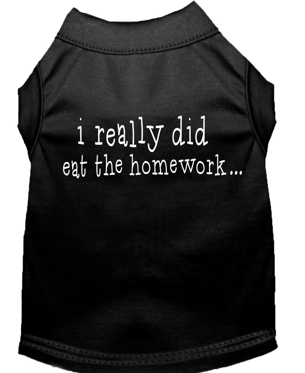 Pet Shirt "I Really Did Eat The Homework"