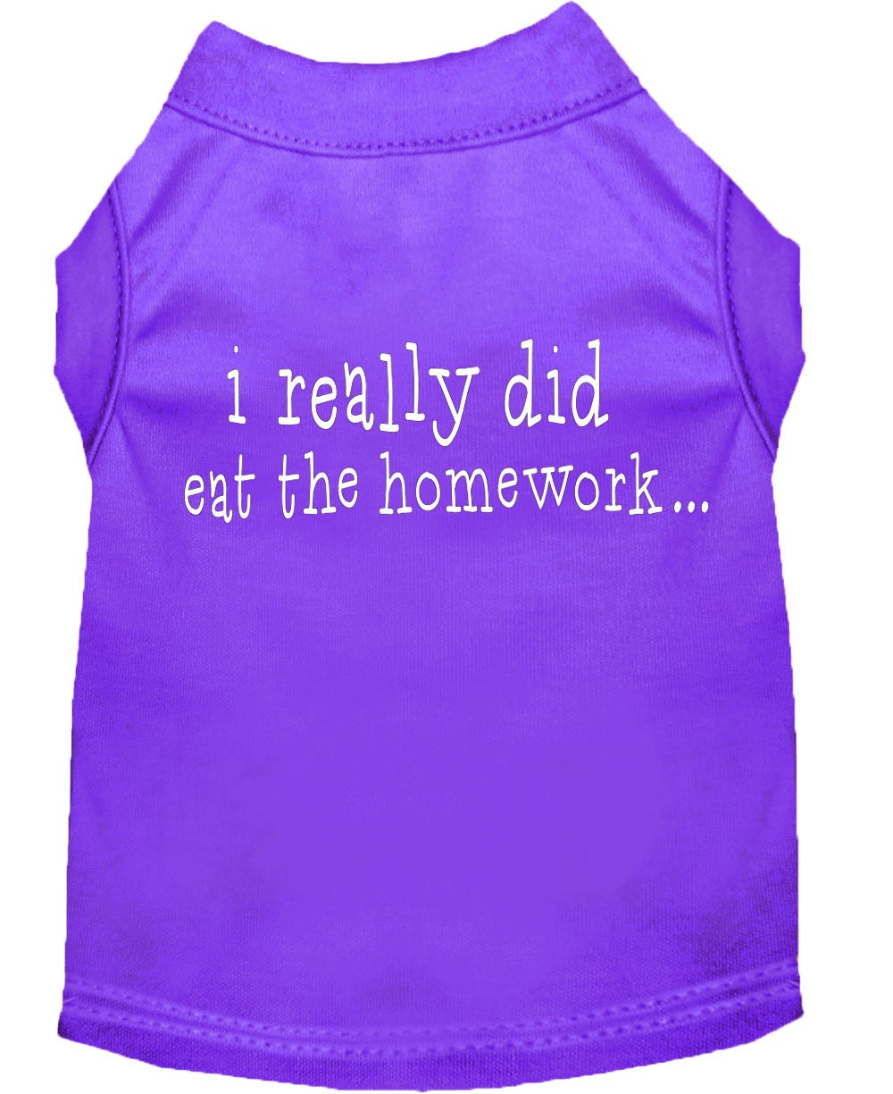 Pet Shirt "I Really Did Eat The Homework"