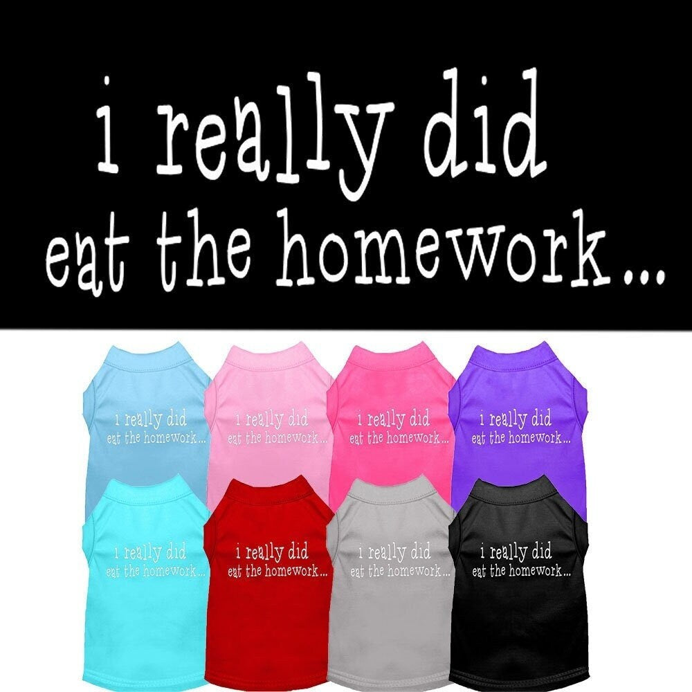 Pet Shirt "I Really Did Eat The Homework"