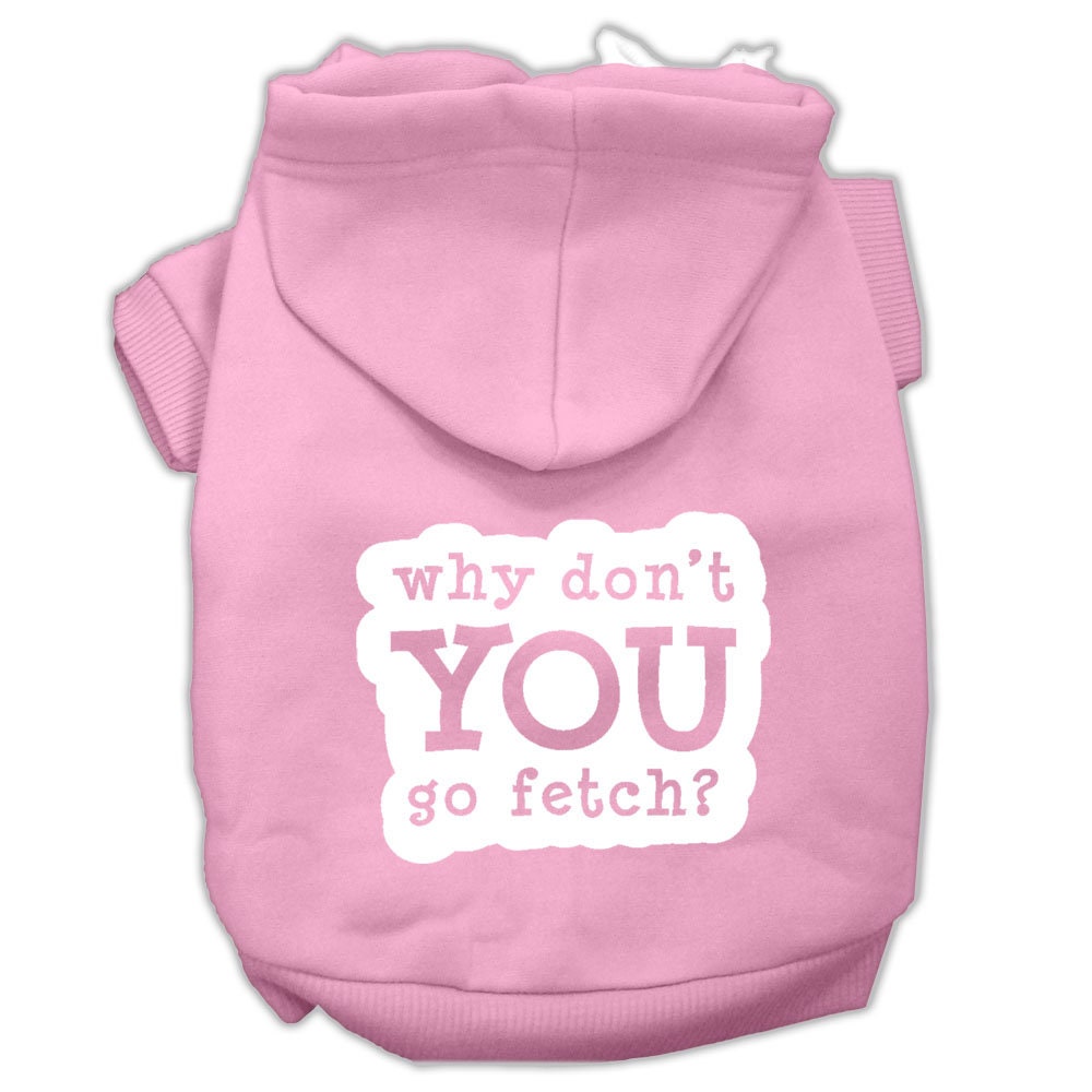 Pet Hoodie Screen Printed, "Fetch"