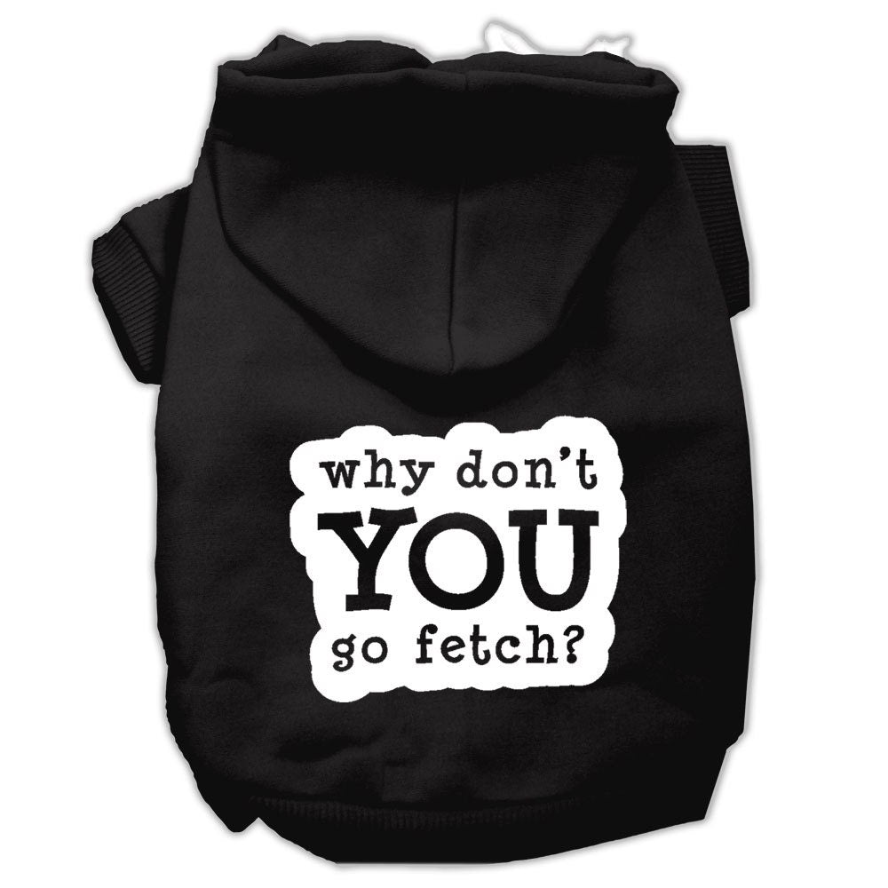 Pet Hoodie Screen Printed, "Fetch"